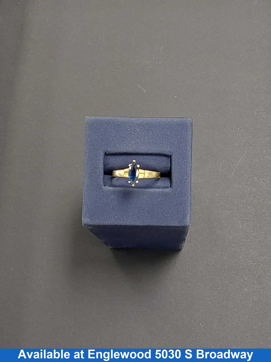 Women's Ring - Solitaire - Yellow Gold 18k (.750) 2.4 grams Size 6