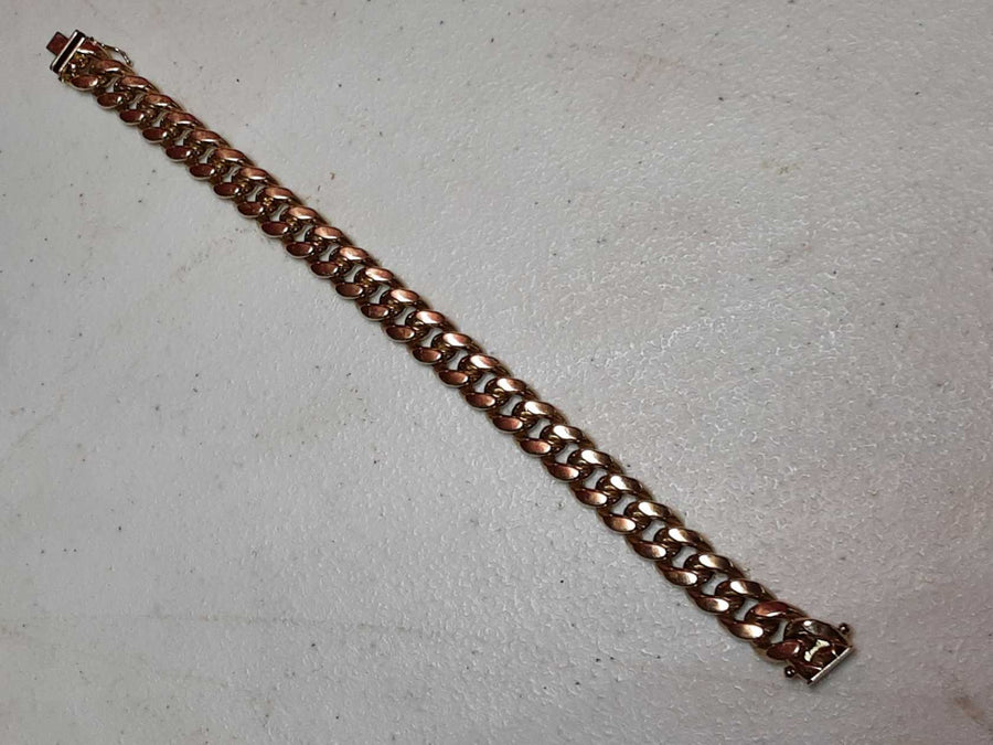 Cuban Link Bracelet - Yellow Gold 10k (.417) 23.6 grams 8 inch