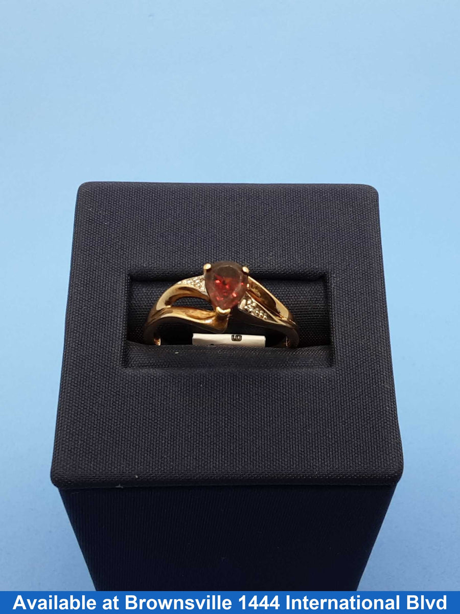 Women's Ring - Yellow Gold 10k (.417) 1.9 grams Size 7.5