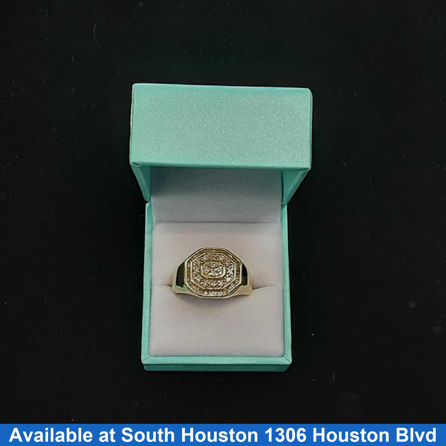 Men's Ring - White Gold 14k (.585) 9.3 grams Size 10