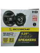 Scosche Hd5254a-wm1sd Black Car Sub-Woofer