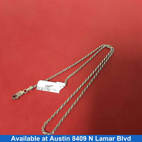 Rope Chain - Silver 7.6 grams 18 inch