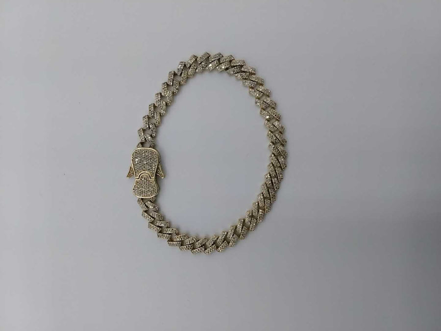 Cuban Link Bracelet - Yellow Gold 10k (.417) 19.7 grams 8 inch