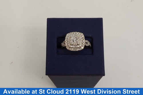 Ring - Wedding Set - White Gold 14k (.585) 4.89 grams Size 7