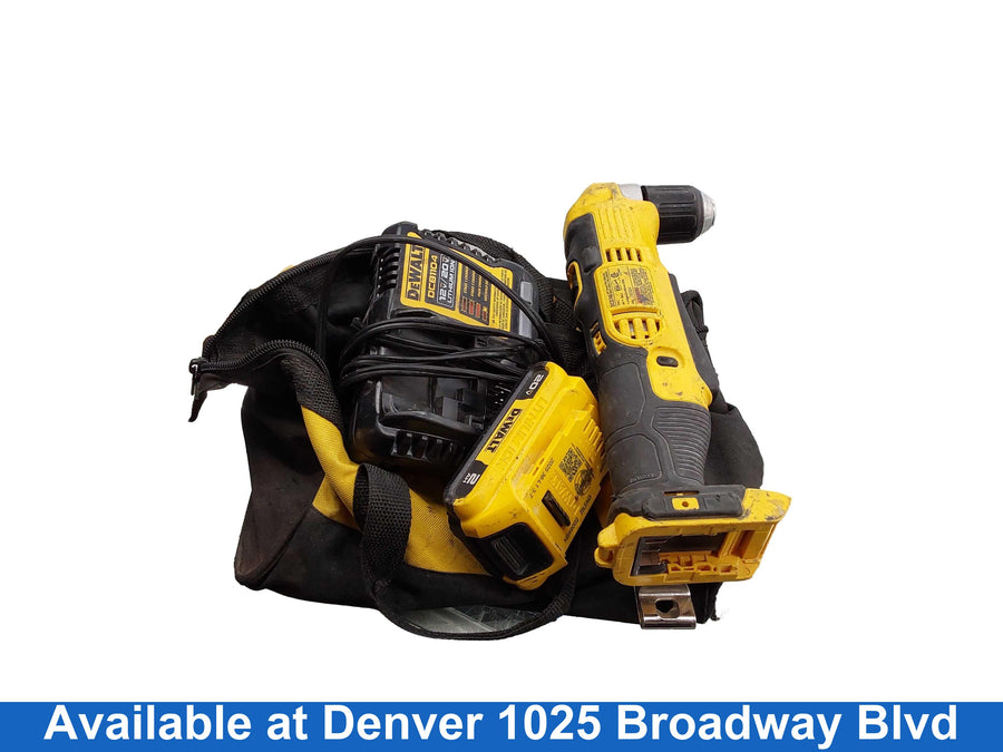 Dewalt Dcd740 Yellow Cordless Right-Angle Drill