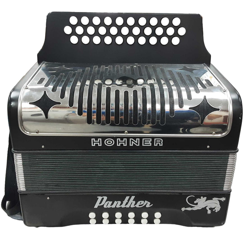 Hohner Panther Black Button Accordion