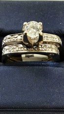 Ring - Engagement Set - Yellow Gold 14k (.585) 8.4 grams Size 8