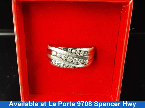 Ring - Wedding Band - White Gold 10k (.417) 7.2 grams Size 9