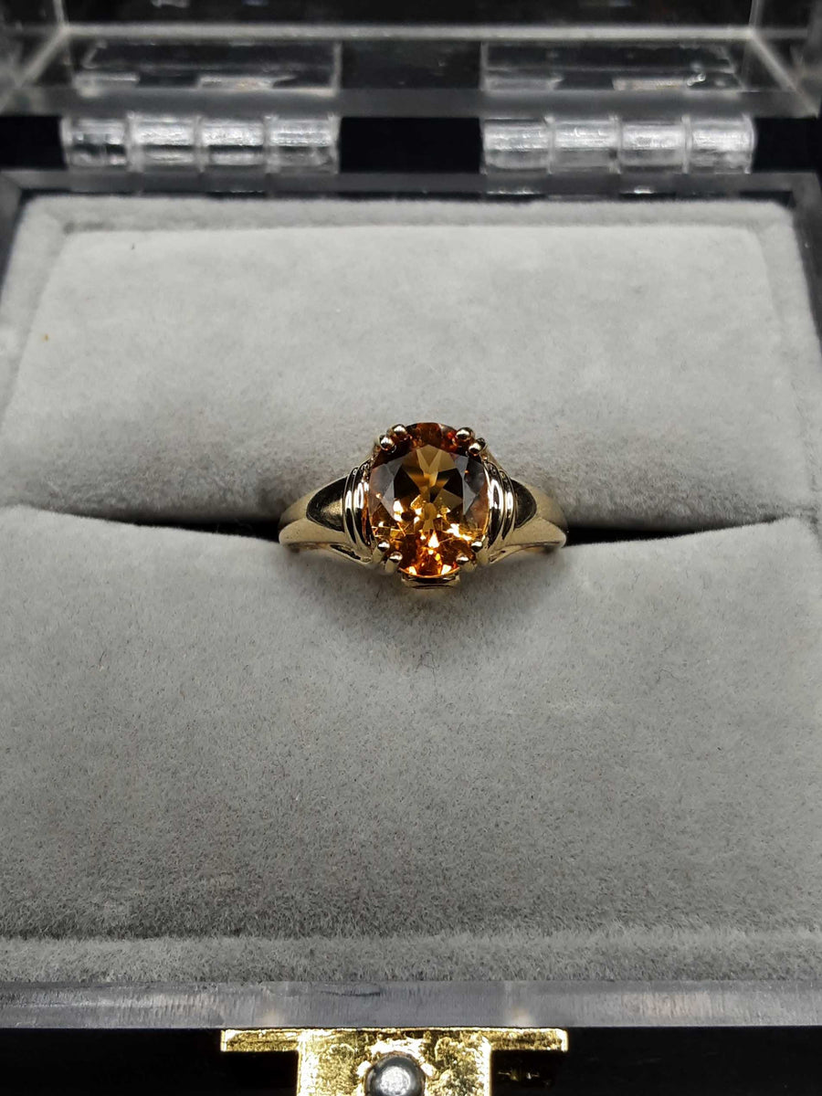 Yellow Gem Stone Ring