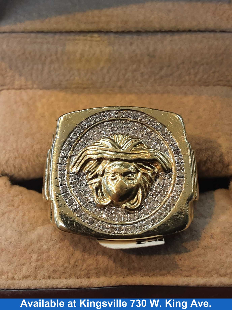Men's Ring - Yellow Gold 10k (.417) 11.6 grams Size 9.5