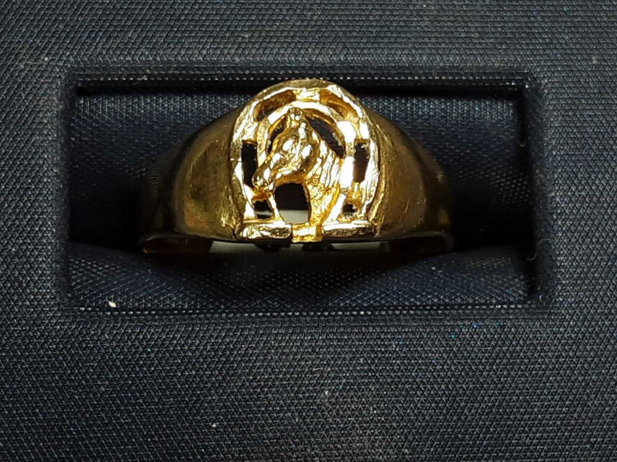 Men's Ring - Yellow Gold 10k (.417) 2.1 grams Size 7.5