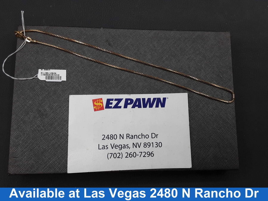 Fox Tail Chain - Yellow Gold 14k (.585) 6.2 grams 16 inch