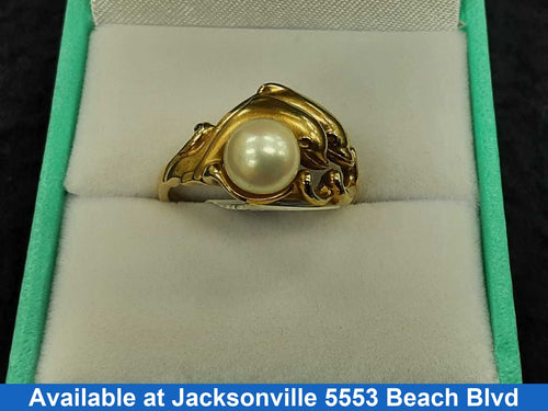 Women's Ring - Yellow Gold 14k (.585) 4.3 grams Size 7
