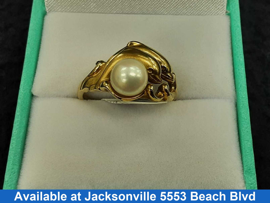 Women's Ring - Yellow Gold 14k (.585) 4.3 grams Size 7