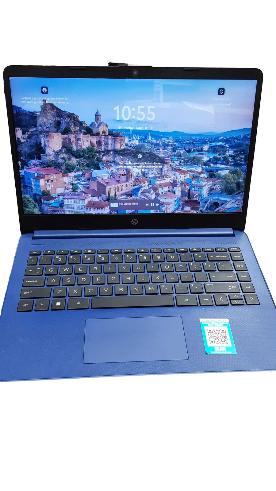 Hp 14-fq0010nr Amd A12 4 Gb 64 Gb Blue Laptop