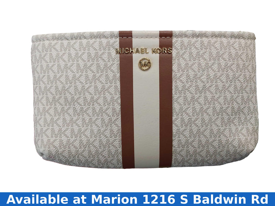 Michael Kors Belted Fanny Beige / Tan Purse / Handbag
