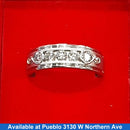 Ring - Wedding Band - White Gold 14k (.585) 8.9 grams Size 12