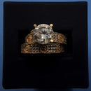 Ring - Engagement Set - Yellow Gold 10k (.417) 4.5 grams Size 9