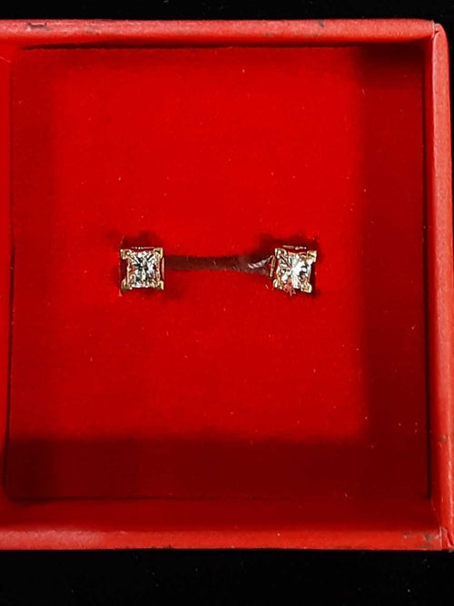Double Stud Earring - Yellow Gold 14k (.585) 1 grams