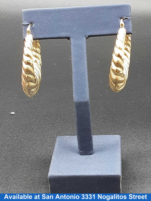 Shrimp Earrings - Yellow Gold 10k (.417) 4.7 grams