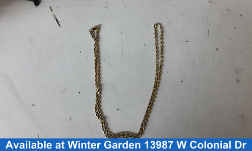 Rope Chain - Yellow Gold 14k (.585) 12.3 grams 22 inch