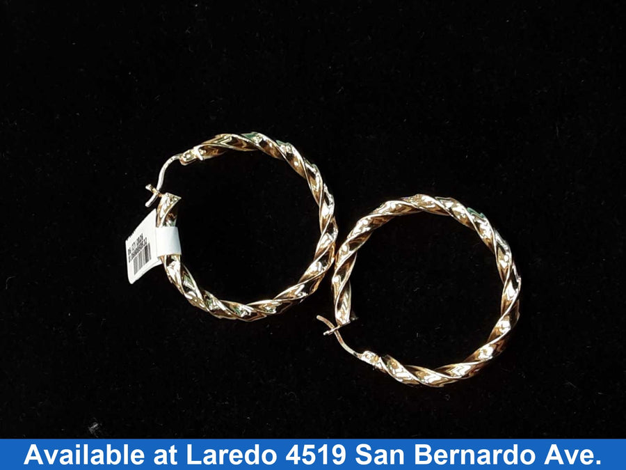 Hoop Earrings - Yellow Gold 14k (.585) 4.2 grams