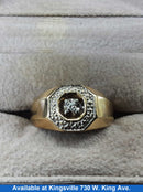 Men's Ring - Yellow Gold 10k (.417) 3.5 grams Size 9.5