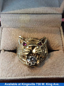 Men's Ring - Yellow Gold 10k (.417) 8.4 grams Size 10.5
