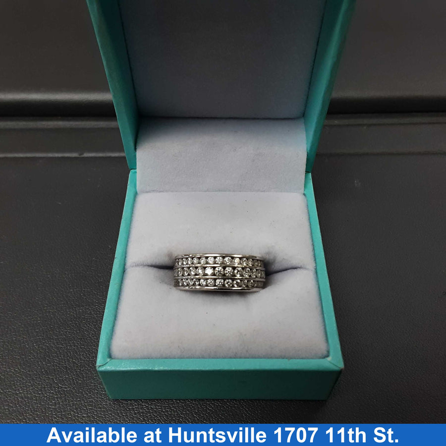 Women's Ring - Anniversary - White Gold 10k (.417) 4.5 grams Size 5