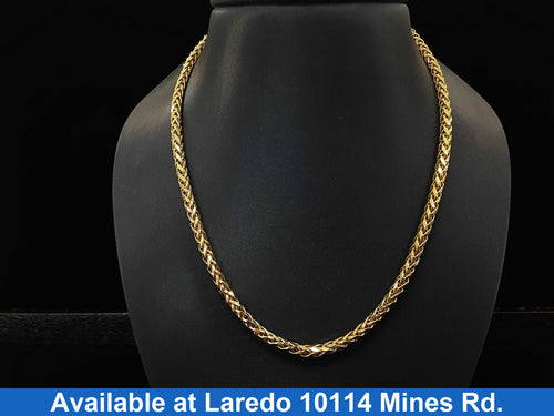 Fox Tail Chain - Yellow Gold 14k (.585) 11.3 grams 15 inch