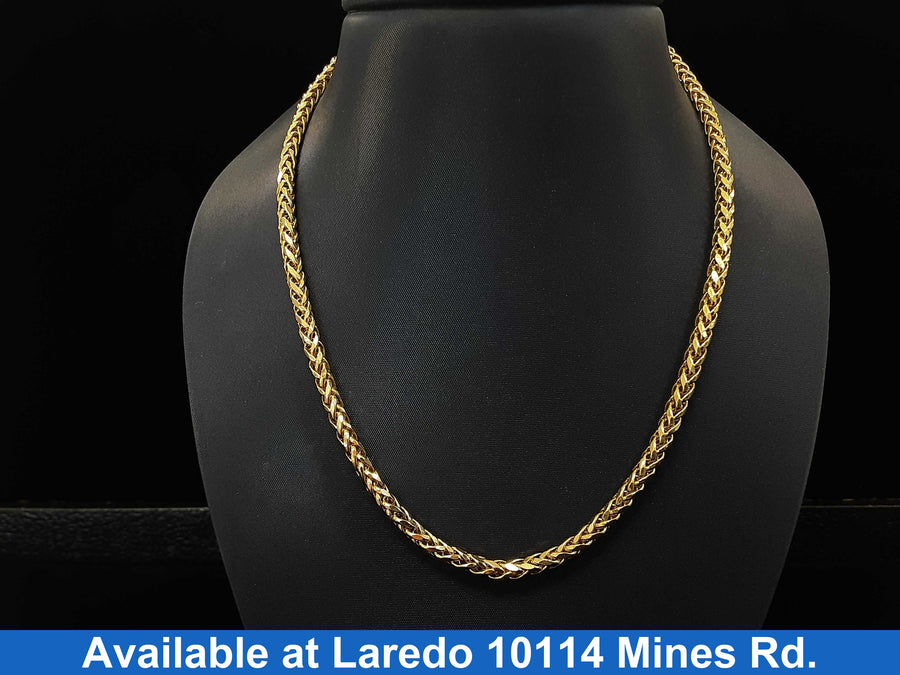 Fox Tail Chain - Yellow Gold 14k (.585) 11.3 grams 15 inch