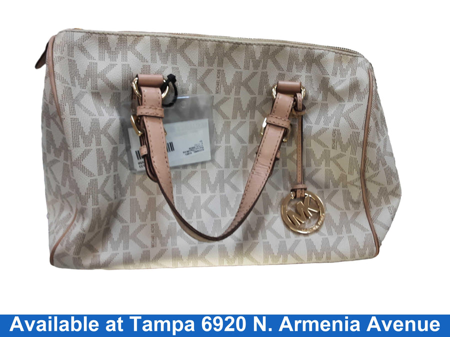 Michael Kors E-1112 Beige / Tan Purse / Handbag
