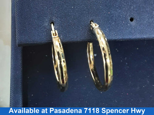 Hoop Earrings - Yellow Gold 10k (.417) 1.4 grams