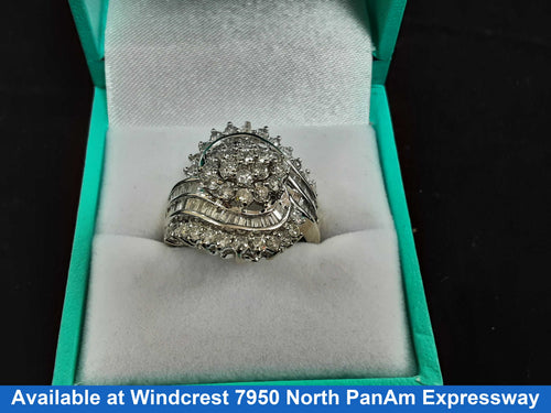 Women's Ring - White Gold 10k (.417) 5.9 grams Size 7.5