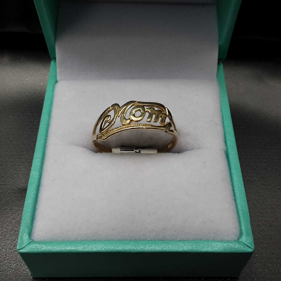 Women's Ring - Mother's - Yellow Gold 14k (.585) 1.4 grams Size 6
