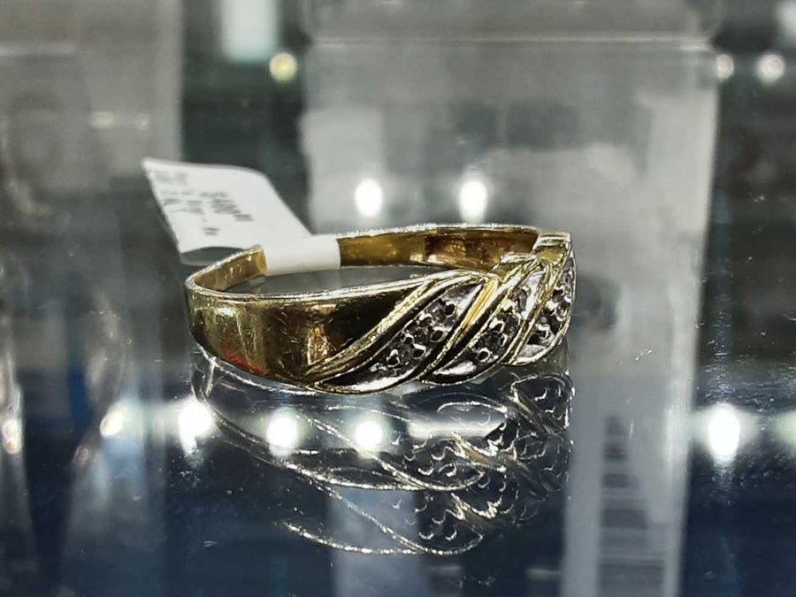 Men's Ring - Yellow Gold 10k (.417) 2.8 grams Size 20