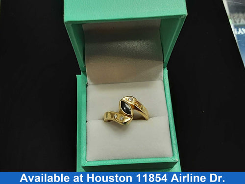 Women's Ring - Yellow Gold 14k (.585) 6.5 grams Size 9.5