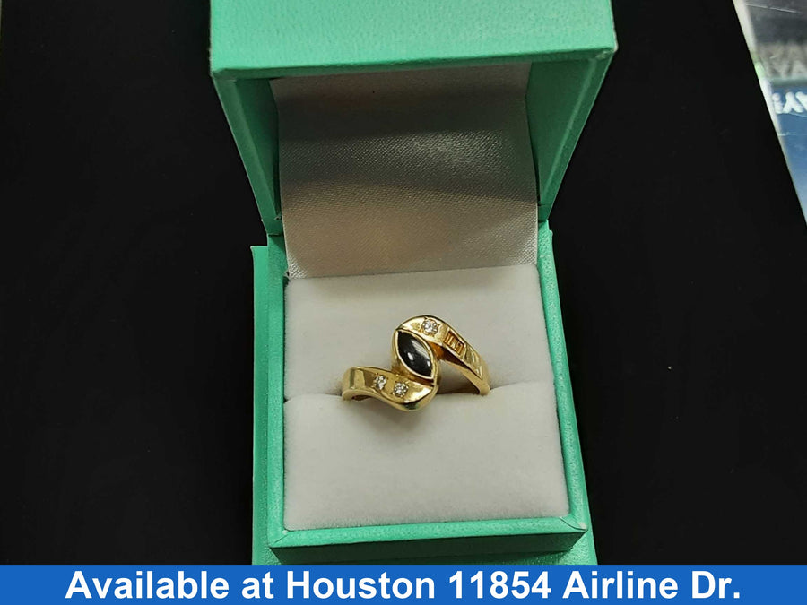Women's Ring - Yellow Gold 14k (.585) 6.5 grams Size 9.5