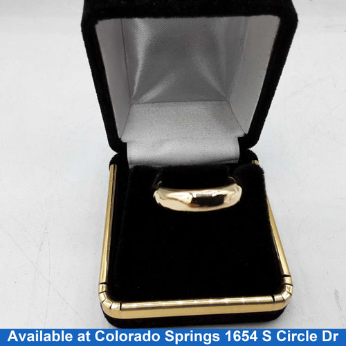 Ring - Wedding Band - Yellow Gold 14k (.585) 2.1 grams Size 7