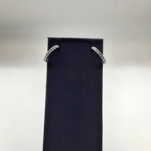 Bangle Earrings - White Gold 10k (.417) 2.9 grams