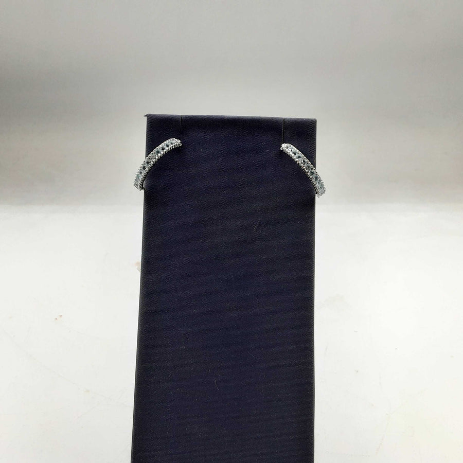 Bangle Earrings - White Gold 10k (.417) 2.9 grams