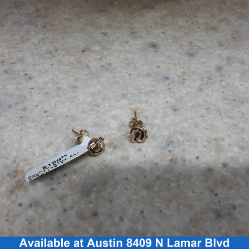 Double Stud Earring - Yellow Gold 14k (.585) 1.1 grams
