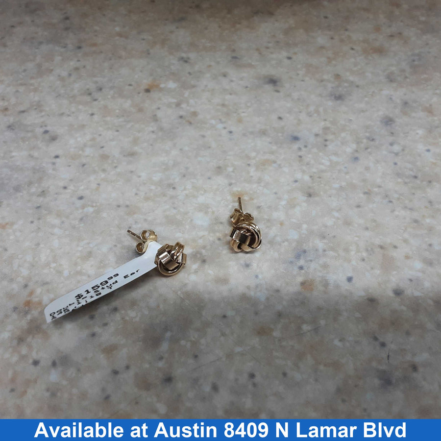 Double Stud Earring - Yellow Gold 14k (.585) 1.1 grams