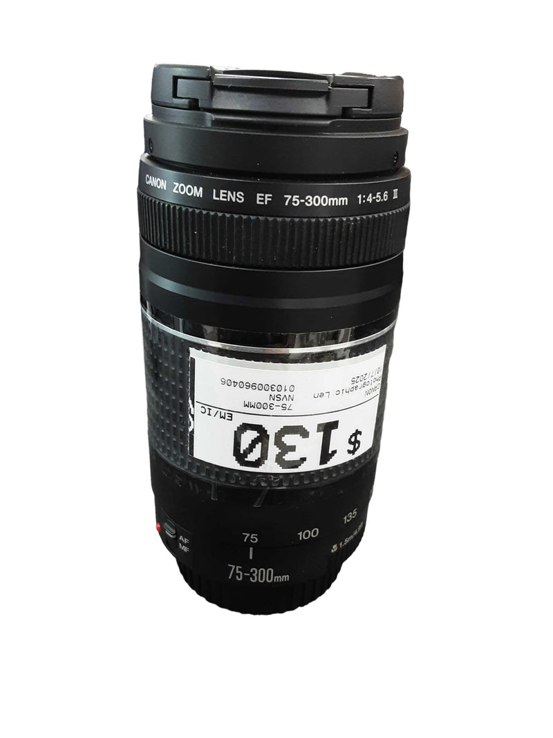 Canon 75-300mm Black Photographic Lens