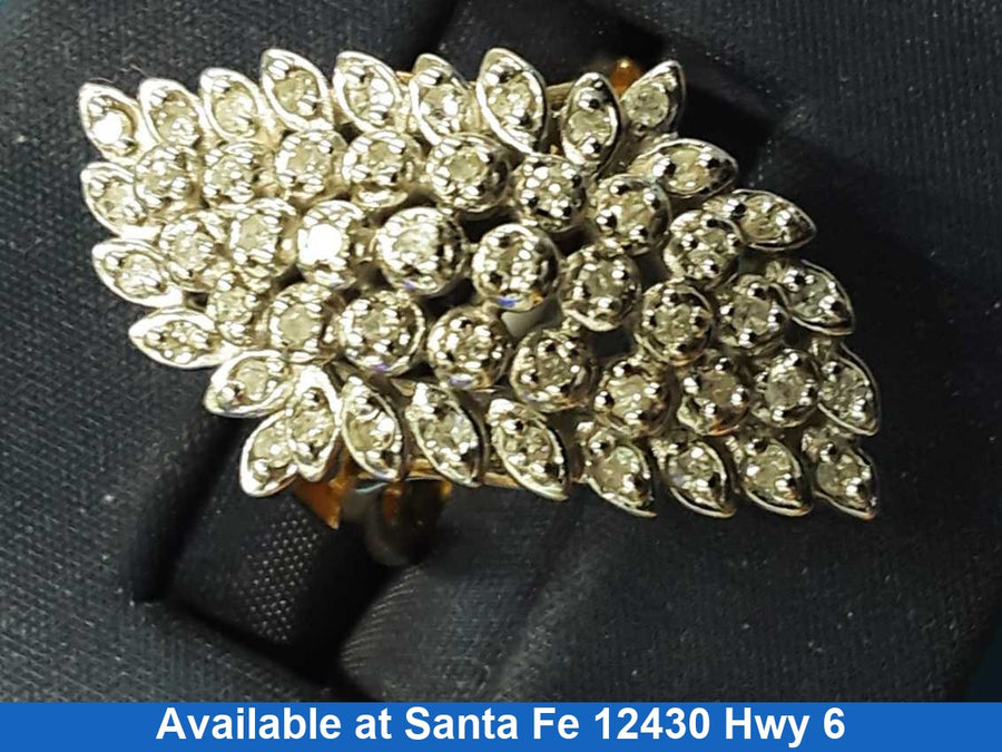 Women's Ring - Yellow Gold 10k (.417) 7.2 grams Size 20