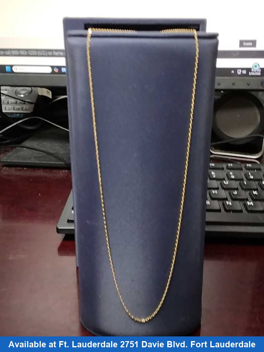 Chain - Yellow Gold 14k (.585) 1.2 grams 18 inch