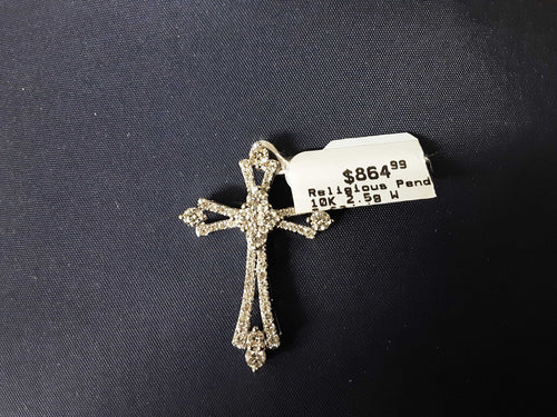 Religious Pendant - White Gold 10k (.417) 2.5 grams