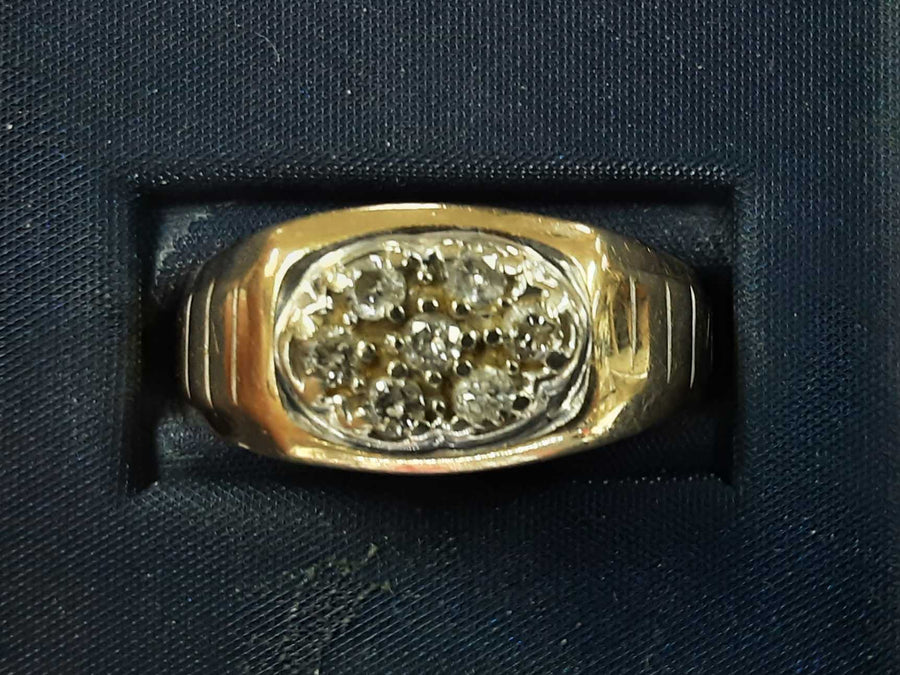 Men's Ring - Yellow Gold 14k (.585) 5 Grams Size 13
