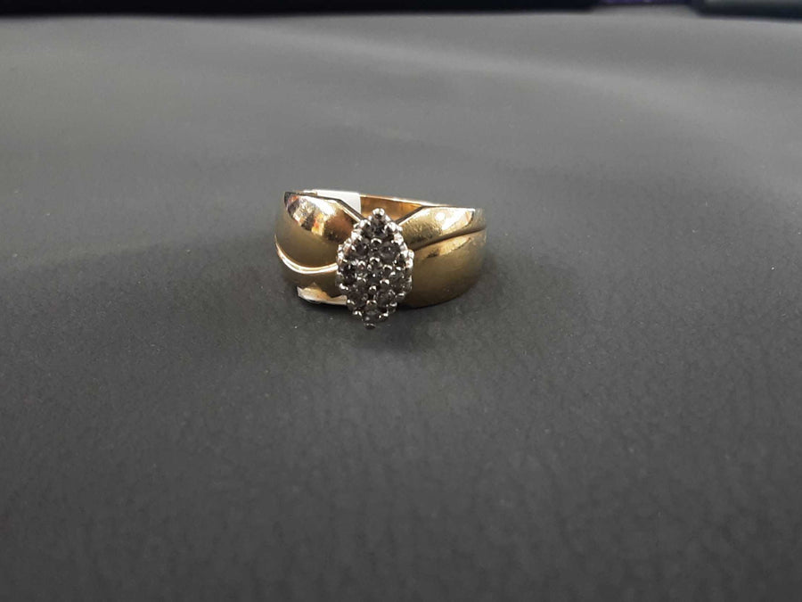 Women's Ring - Yellow Gold 10k (.417) 4.6 grams Size 8.5