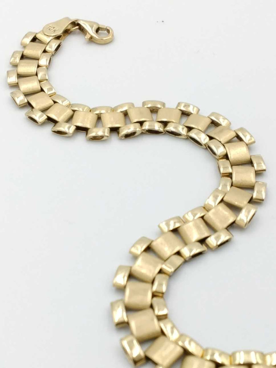 Woven Bracelet - Yellow Gold 10k (.417) 7 grams 8 inch